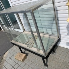 【成約御礼】無人￥０【ショーケース】ジャンク/キャスター付き/商...