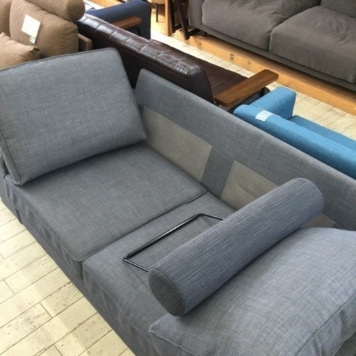 ★ 2/16 【✨肘置き広々✨】 定価¥49,800 IKEA イケア 2P 2人掛け ワイドソファ カウチ 布 グレー 灰色 リビン