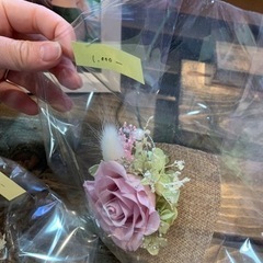 ハンドメイド  プリザーブドフラワーコサージュの画像