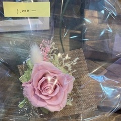 ハンドメイド  プリザーブドフラワーコサージュ