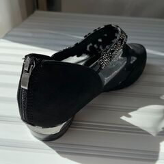 【配送・直接引渡OK】管理番号：D-48 未使用品　サイズ25ｃｍ相当　レディース　メッシュパンプス　メッシュサンダルの画像