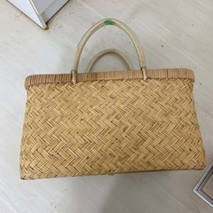 2月25日まで！編みかご 竹？の画像