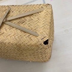 2月25日まで！編みかご 竹？の画像