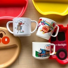 決まりました！ベビー　幼児　食器　まとめ売り　19点　トーマス　アンパンマン　マンチカンの画像