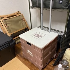【決まりました】ニコアンド　折りたたみコンテナ　キャリー付き