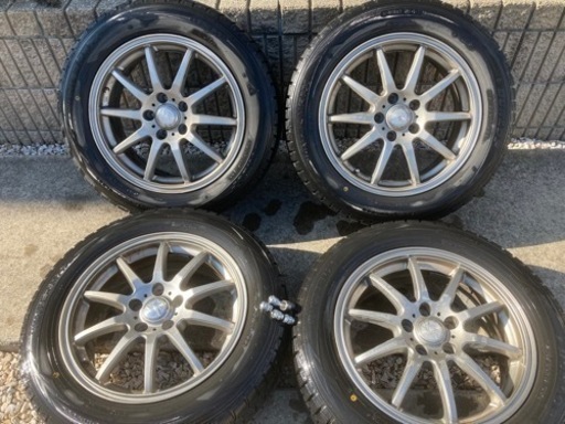 盗難防止ナット＆ホイル付きスタッドレスタイヤ4本セット