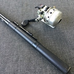 中古　振出竿　釣り竿　リール　セット　③  波止小継　300 NISSIN   Daiwa SPINCAST ST−20の画像