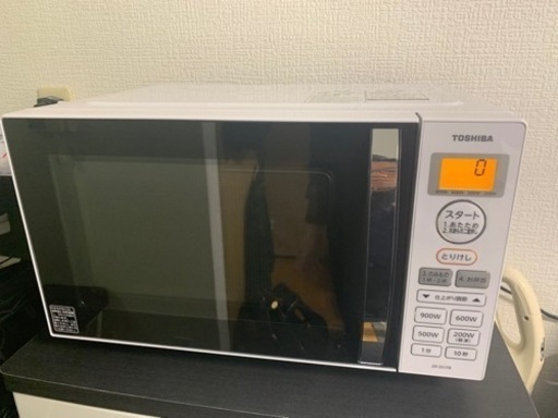 東芝 電子レンジ 単機能 17L フラットテーブル ホワイト ER-SS17B(W)