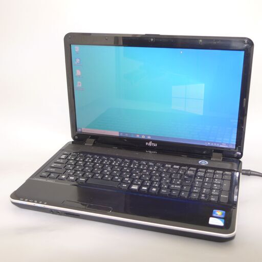 大容量HDD-640G WiFi有 ノートパソコン 15.6型 富士通 AH42/D 中古動作良品 Pentium 4GB DVDマルチ 無線 webカメラ Windows10 Office