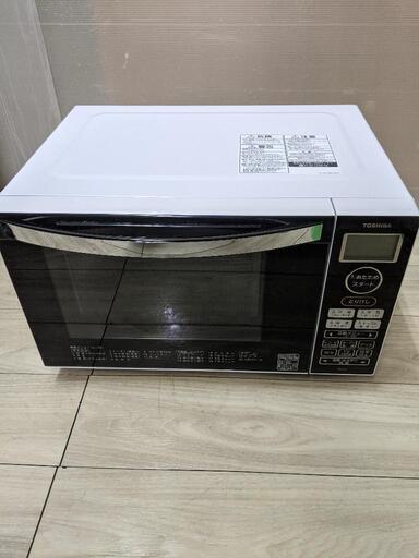 TOSHIBA 東芝 オーブンレンジ ER-S18-W 2018年製 ホワイト フラットテーブル 最大900W 18L