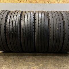 DUNLOP ENASAVE SPLT50 215/70R17.5 118/116L LT 17.5インチ トラックタイヤ 夏タイヤ 6本 2018～21年製 バリ溝　(TU149) クレジットカード QRコード決済可能
