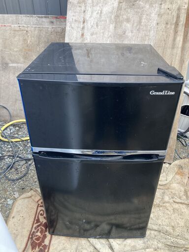 Grand-Line 冷蔵庫 90L 2ドア 直冷式 冷凍冷蔵庫 ブラック AR-90L02BK 2018年製