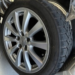 レクサスIS 純正ホイール　スタッドレスタイヤ付き　225/45R17 4本セット　傷あり　クラウン等にも！
