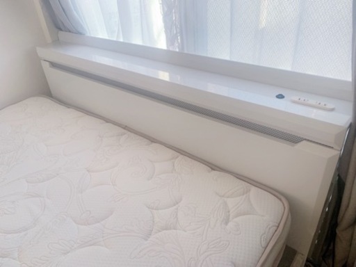 【美品】ニトリ　ダブルベッド　マットレス付き