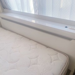 【美品】ニトリ　ダブルベッド　マットレス付きの画像