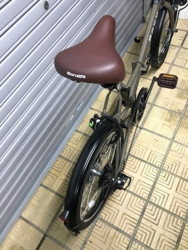 取引決定 ) 折りたたみ自転車グリーン説明書付き 立川駅
