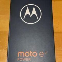 「新品未使用」スマートフォン　motorola moto e7　色サテンコーラルの画像