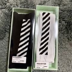 OFF WHITE diagonal ソックス　2色セット　