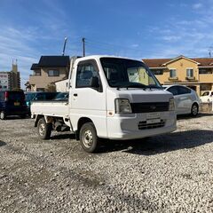 総額15.0万円★車検R6年2月★4WD★価格高騰中の軽トラ★平成19年式 スバル サンバートラック 4WD(TT2) 18.8万キロ 車検令和6年2月 ホワイトの画像