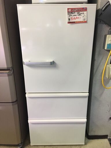 ☆中古 激安！！￥38,800！！AQUA　アクア　272㍑3ドア冷蔵庫　家電　2019年製　AQR-2762(W)型　幅60cmｘ奥行66cmｘ高さ142cm　【BA99】