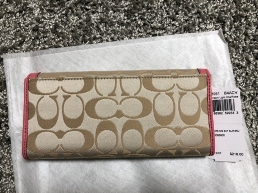 財布，COACH 長財布　【未使用】