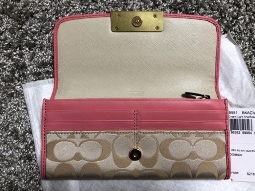 財布，COACH 長財布　【未使用】
