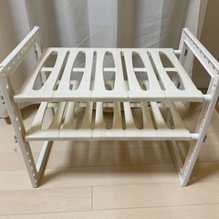  キッチン収納 シンク下フリーラック ワイド 伸縮タイプ 幅50...