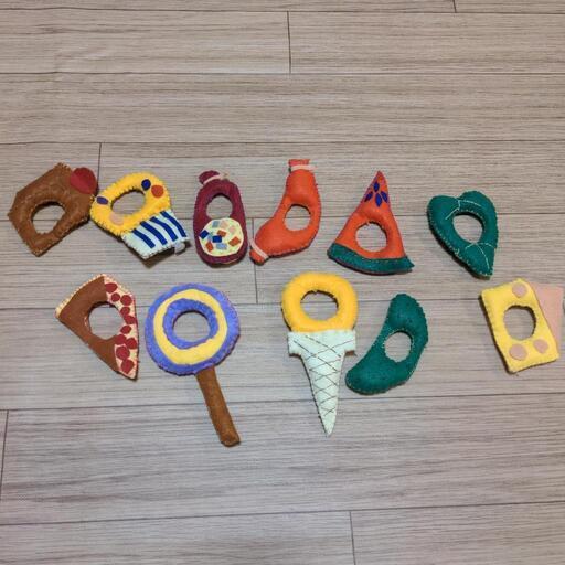 紐通し　知育玩具　セット　ハンドメイド