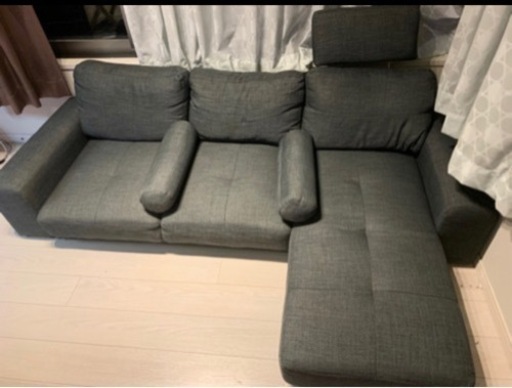 定価134,000円　カウチソファ　ダークグレー