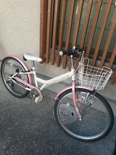 女の子　キッズ自転車（24インチ）