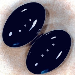 【未使用品】たち吉 瑠璃小花 オーバルボウルの画像