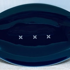 【未使用品】たち吉 瑠璃小花 オーバルボウル