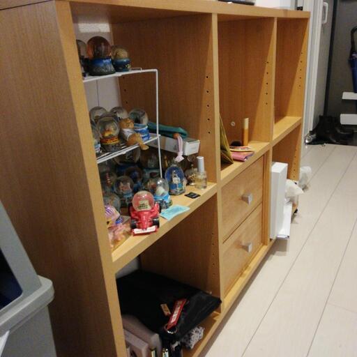 ニトリのパーティションラックとボックス