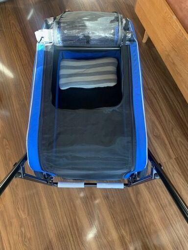 エアバギーキャリッジ　大型犬用　台車ルーフセット　ブルー