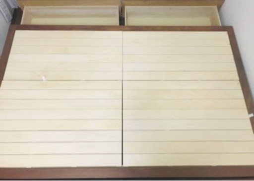 【無印良品】定価約4万円無印収納付ベッド　セミダブル