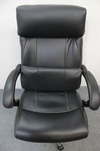 ニトリ リクライニングワークチェア フットレスト ジズ ブラック 収納オットマン NITORI  中古家具 店頭引取歓迎 R5228)