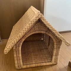 室内用　ペット　ハウス　犬小屋　籐　さらにお値下げしました❗️
