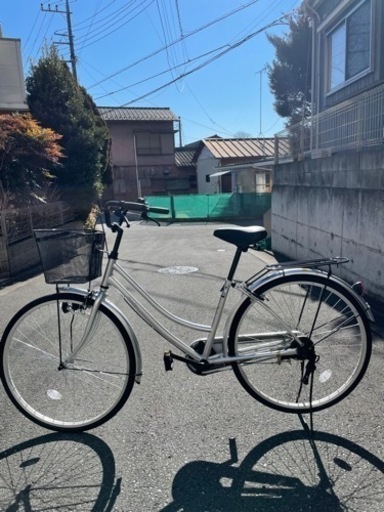 新品同様　26インチ自転車　軽快車　ママチャリ