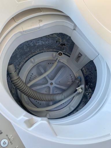 セール中 札幌市内配送料込1万円 16年製 シャープ 4.5kg 全自動洗濯機 ES-GE45R-C