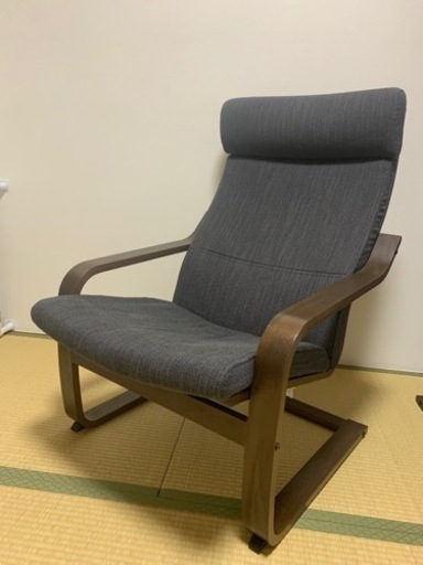 ［取引決定しました］IKEA ポエング　グレー　2脚セット