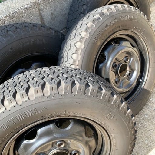 ブリヂストンタイヤホイール4本セット145R12