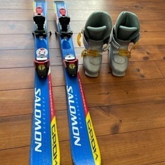 子供　スキー板(SALOMON) ブーツ(HEAD)