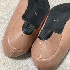 断捨離ローヒールパンプス(ピンク／ベージュ)の画像