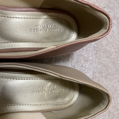 断捨離ローヒールパンプス(ピンク／ベージュ)の画像