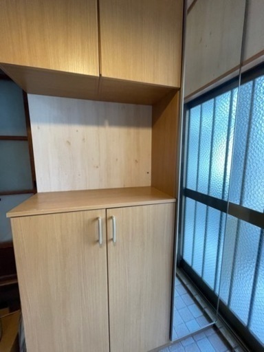 パナソニック　靴箱　シューズコンポリア　ミラー付き