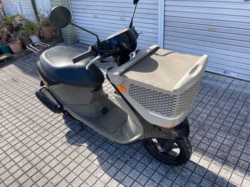 【レッツ4バスケット】SUZUKI　女性にオススメ！新品バッテリー付　エンジンリペア　タイヤ、ベルト新品！若林自転車　唐崎