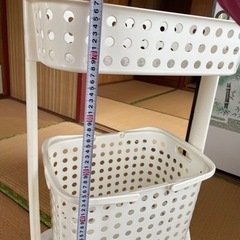 ランドリーバスケット　2段の画像