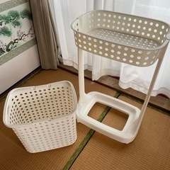 ランドリーバスケット　2段の画像