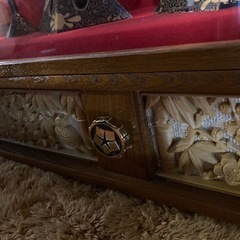 ● ひな人形、人形ケース、電気オルゴール付の画像