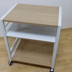 サイドワゴン 幅53×奥行40×高さ63cm A4対応 キャスタ...